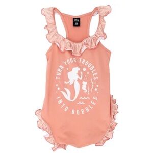 Harry Barker Disney Little Mermaid Coral Ruffle Swimsuit S